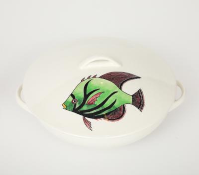 French Porcelain Fish Serving Dishes