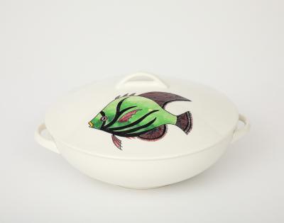 French Porcelain Fish Serving Dishes