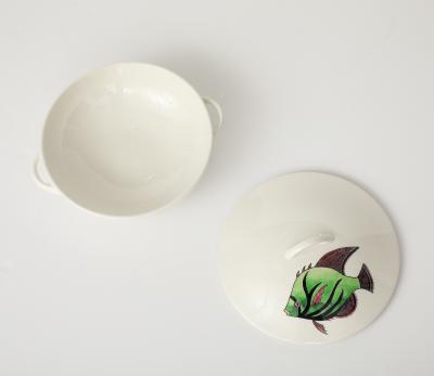 French Porcelain Fish Serving Dishes