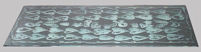 French Post War Design Verdigris Patinated Bronze Rectangular Dining Table