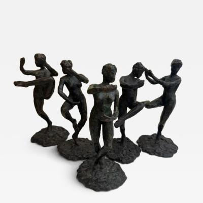 French Post War Stylized Female Figures
