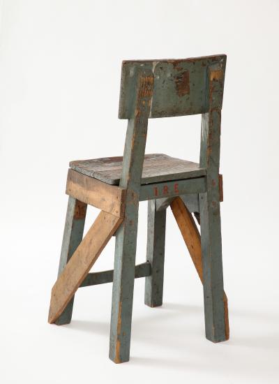 French Primitive Artist s Chair c 1950