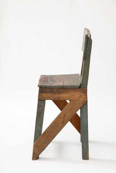 French Primitive Artist s Chair c 1950