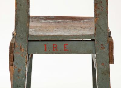 French Primitive Artist s Chair c 1950