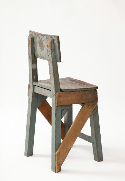 French Primitive Artist s Chair c 1950