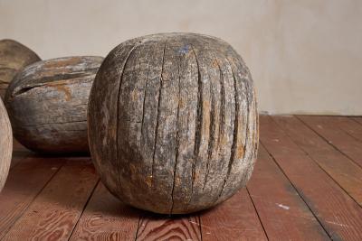 French Primitive Wooden Pebbles