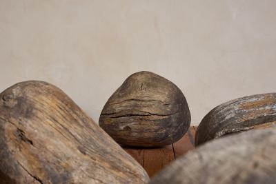 French Primitive Wooden Pebbles