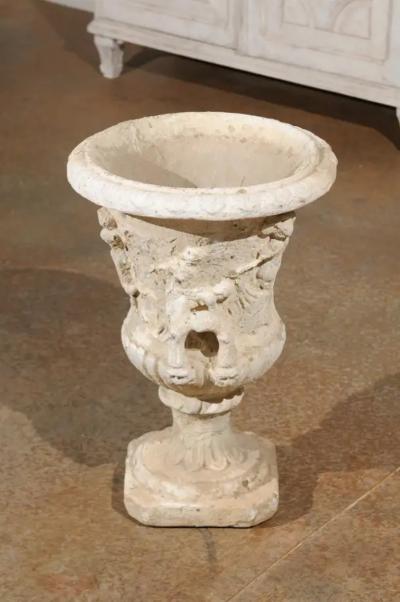 French Proven ale Medici Vase Inspired Jardini re with Carved Scenes circa 1870