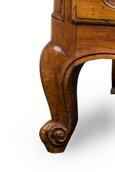 French Provincial Cherrywood Commode with Marble Top