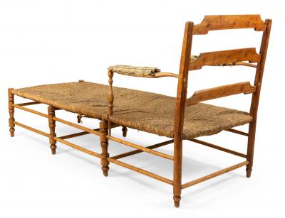 French Provincial Fruitwood Chaise