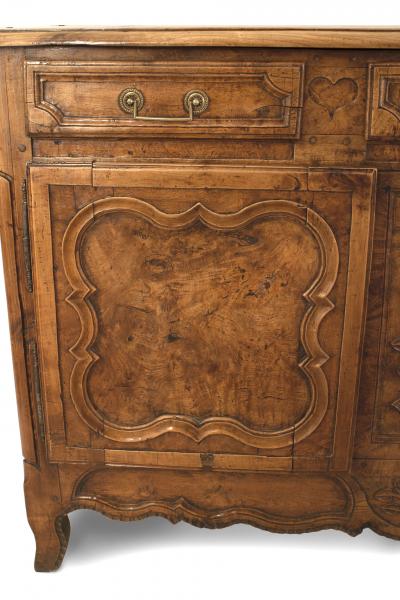 French Provincial Louis XV 18th Cent Walnut Commode