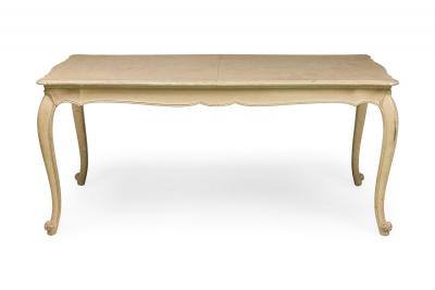 French Provincial Louis XV Painted Dining Table