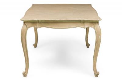 French Provincial Louis XV Painted Dining Table