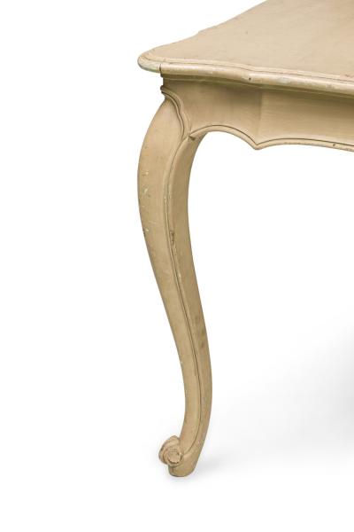 French Provincial Louis XV Painted Dining Table