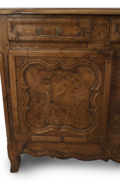 French Provincial Louis XV Walnut Commode
