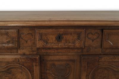 French Provincial Louis XV Walnut Commode