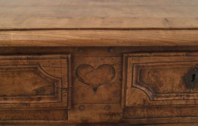French Provincial Louis XV Walnut Commode