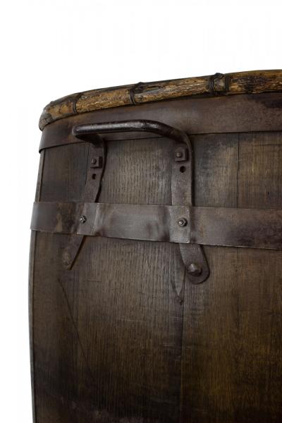 French Provincial Oak Barrel Umbrella Stand