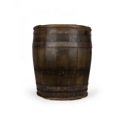 French Provincial Oak Barrel Umbrella Stand