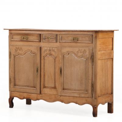 French Provincial Oak Sideboard 19th C 