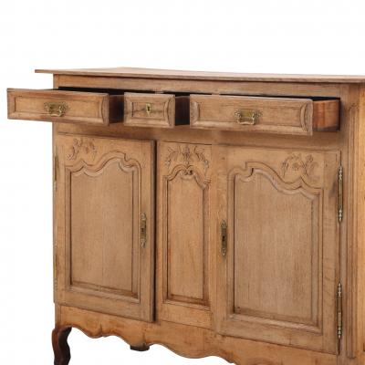 French Provincial Oak Sideboard 19th C 