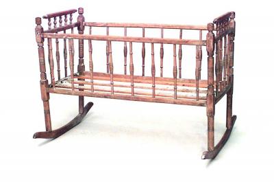 French Provincial Rocking Cradle
