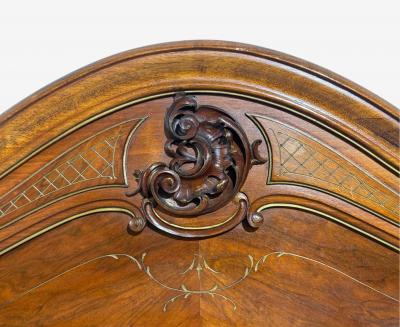 French Provincial Style Twin Headboards Walnut Gilt France 20th c 