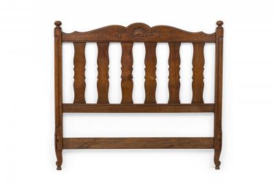 French Provincial Style Walnut Twin Bed