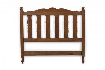 French Provincial Style Walnut Twin Bed