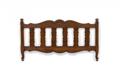 French Provincial Style Walnut Twin Bed