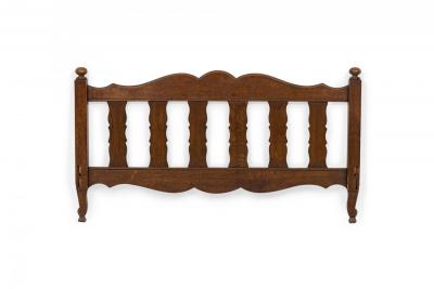 French Provincial Style Walnut Twin Bed