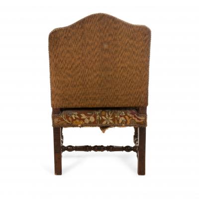 French Provincial Walnut Arm Chair