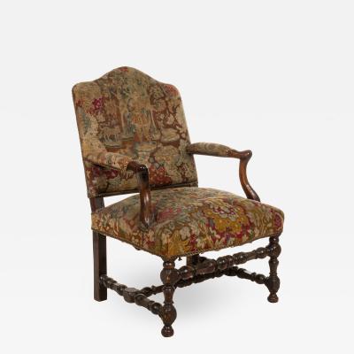 French Provincial Walnut Arm Chair