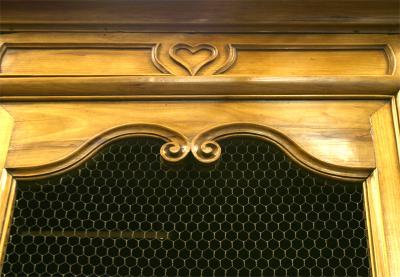 French Provincial Walnut Armoire Cabinet