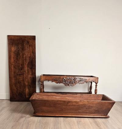 French Provincial Walnut Dough Bin circa 1800