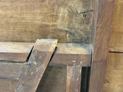 French Provincial Wood Wine Tasting Center Table France 19th C 