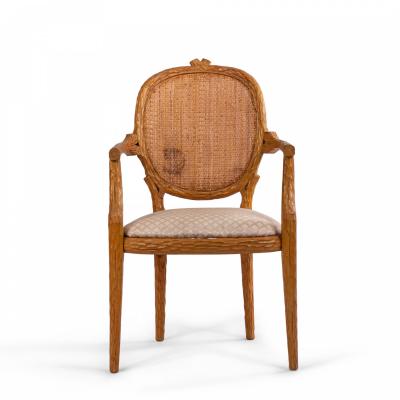 French Provincial Wooden Arm Chair