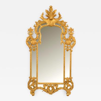 French R gence Style Gilt Vertical Wall Mirror