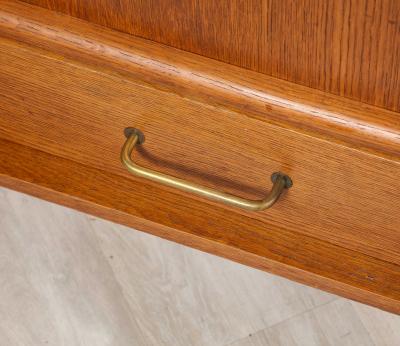 French Reconstruction Oak Cabinet France circa 1950