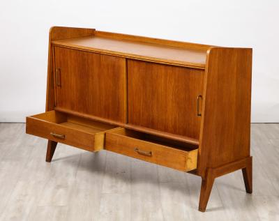 French Reconstruction Oak Cabinet France circa 1950