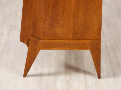 French Reconstruction Oak Cabinet France circa 1950