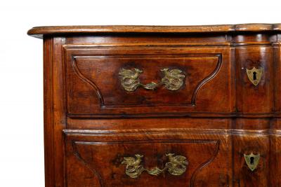 French Regenc Antique Walnut Commode Chest of Drawers ca 1750