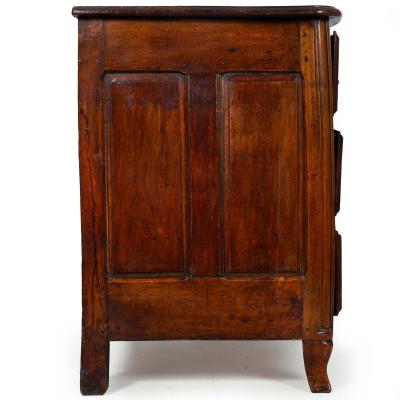 French Regenc Antique Walnut Commode Chest of Drawers ca 1750