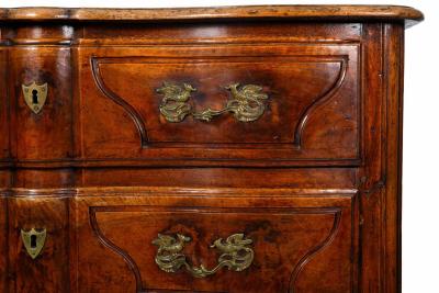 French Regenc Antique Walnut Commode Chest of Drawers ca 1750