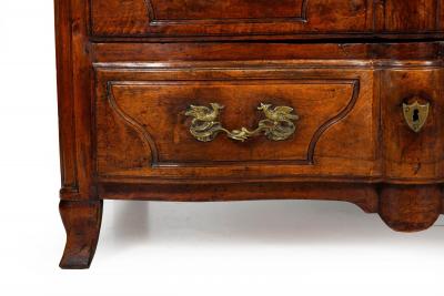 French Regenc Antique Walnut Commode Chest of Drawers ca 1750