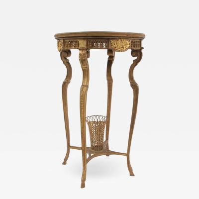 French Regence Bronze Dore and Marble End Table