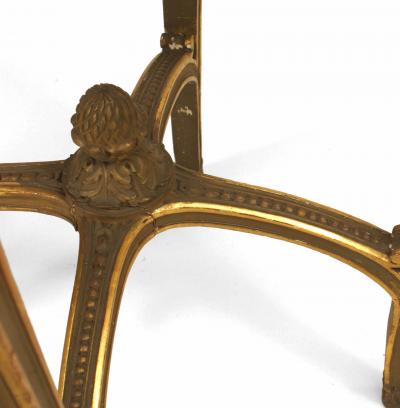 French Regence Gilt Wood and Marble End Table