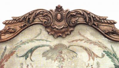 French Regence Oak 3 Fold Screen