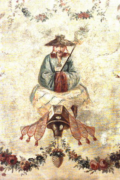 French Regence Oak 3 Fold Screen