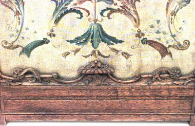 French Regence Oak 3 Fold Screen